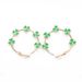 Fashion Temperament Three Leaf Clover Earrings Four Leaf Clover Oil Drop Exaggerated Earrings_ipsvogv.com