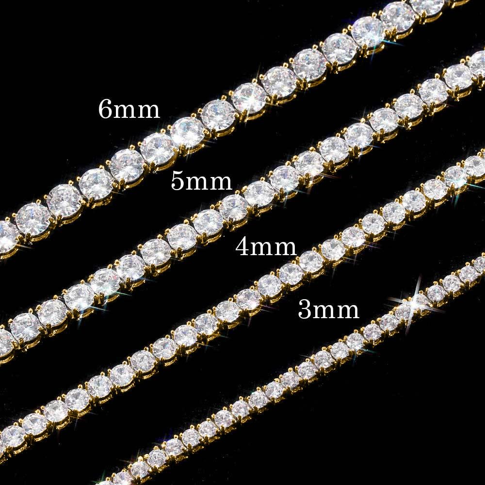 Women's Jewelry Full Diamond Single Row Zircon Tennis Necklace Simple Fashion Hip Hop Men And Women Necklace Jewelry_ipsvogv.com