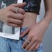 Women's Jewelry Diamond Studded Curved Couple Rings Niche Design Rings Titanium Steel, No Fading High End And Cold Style Jewelry_ipsvogv.com