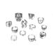 Skeleton Animal Ring Exaggerated Wings, Love Drops Oil, Crying Face Chain, 12 Piece Set Of Rings_ipsvogv.com