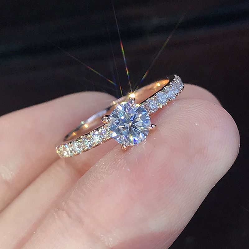 Hot Selling Trendy Claws Design Crystal Zircon Engagement Rings For Women Female Wedding Jewelry Gift Fashion Women Ringss_ipsvogv.com