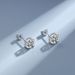 Silver Mosang Earrings Women's Four Claw Elegance Simple Gift Jewelry_ipsvogv.com