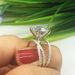 New Classic Four Prong Zircon Cross Women's Romantic Qixi Gift Valentine's Day Ring_ipsvogv.com