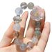 Zhaocai Xuanxue Natural Bracelet Mo Powder Snowflake Ghost Square Candy Duobao White Crystal Green Forest_ipsvogv.com