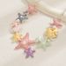 Ins star shell long for women, versatile high-end, set with pearls and oil droplets, collarbone chain necklace_ipsvogv.com