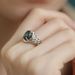 Silver Water Grass Texture Zircon Living Mouth For Women, Niche Design, Fashionable Personality, High-end Feeling, Index_ipsvogv.com