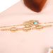 Summer Bohemian Style Handmade Beaded Metal Shell With Personalized Double-layer Beach Anklet_ipsvogv.com