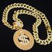 Alloy Jewelry Fashion US Dollar Letter Pendant Single Pendant Trendy Brand Personality Full Diamond Necklace_ipsvogv.com