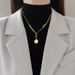 【 Full Body Titanium Steel 】 Roman Double-sided Chain Temperament And Personality Are Extremely Simple. The Real Gold_ipsvogv.com