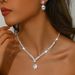 Women’s Jewelry Set Fashion Necklace Earrings Two Piece Set Exaggerated Light Luxury Temperament Clavicle Chain High Grade Necklace Female Jewelry_ipsvogv.com