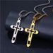 Titanium Steel Necklace With Hollowed Out Cross, Men's And Women's Trendy Hip-hop Personality Pendant, High-end Non_ipsvogv.com