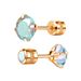 1 Pair 4mm-8mm AB Diamond Laser Sparkling Zircon Stud Earrings Elegant Minimalist Style Stainless Steel Screw-in Ear Jewelry Daily Casual_ipsvogv.com