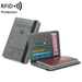 RFID Anti-theft Brush Passport Bag PU Leather Cover Simple And Stylish Multifunctional Document Bag For Overseas Travel Passport Clip_ipsvogv.com