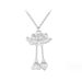 Zun S999 Full Silver Tassel Ancient Lotus Pendant Two Generations Of Joy Necklace New Chinese Style_ipsvogv.com