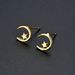 Unisex Simple Small Cute Star Moon Earrings Color Preservation Sweet Female Earrings_ipsvogv.com