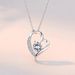 Hot Sale, Love Shaped Necklace For Women, Versatile Moissanite Pendant, Forest Style Clavicle Necklace_ipsvogv.com