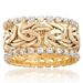 Punk personality wide ring status symbol winding ring with irregular lines_ipsvogv.com
