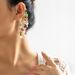 Accessories Forest Ins Style Elf Ear Hanging Bohemian Mushroom Tassel Chain Earrings Without Earholes_ipsvogv.com