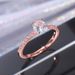 Cao Shi simple zircon Engagement Wedding Ring Copper Plated Platinum diamond ring_ipsvogv.com