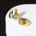 Ear buckle sterling silver French retro two-color antique women's earrings simple fashion ins style high-end jewelry_ipsvogv.com