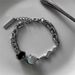 Original Versatile Design Cat's Eye Stone Black And White Bracelet For Men And Women Light Luxury High End No Fading Titanium Steel Material_ipsvogv.com