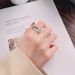 Chao Sheng S Pure Silver Korean Version English Letter Small Zircon Ins Temperament Ladylike Style Best Friend Gift Ring_ipsvogv.com
