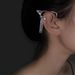 High Grade Metal Heart Shaped Diamond Ear Bone Clip Without Ear Holes, Ear Hooks For Women, Hip Hop, Niche, Cold Style Earrings_ipsvogv.com