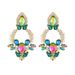 Large plate earrings zinc alloy diamond inlaid high end earrings fashion jewelry_ipsvogv.com