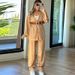 Women's Clothing two-piece high-end long-sleeved loose leopard print spring fashion casual _ipsvogv.com