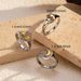 Women’s Jewelry Set Fashion Simple Electroplating Gold Stainless Steel Closed Ring_ipsvogv.com