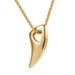 Hip hop punk Spike necklace simple personality street hipster horn pendant collar for men_ipsvogv.com