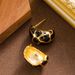Fashionable Maillard Style Drip Oil Irregular Pattern For Women, Light Luxury, Personalized, Fashionable Silver Needle_ipsvogv.com