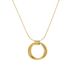 Titanium Steel Hollow Circle Necklace - Round Clavicle Chain For Women, Versatile & Lightweight_ipsvogv.com