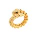 Inlaid With Full Diamond Zircon Spring, Duoduo Snake Ring, Fashionable, Simple And Personalized Opening Women's Ring_ipsvogv.com