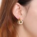 Women's Jewelry Set Stainless Steel Jewelry Double Ring Interlocking Diamond Jewelry_ipsvogv.com