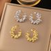 Stainless Leaf That Do Not Fade, Small And Fresh Wheat Ears, Niche Temperament, High-end Titanium Steel Earrings_ipsvogv.com