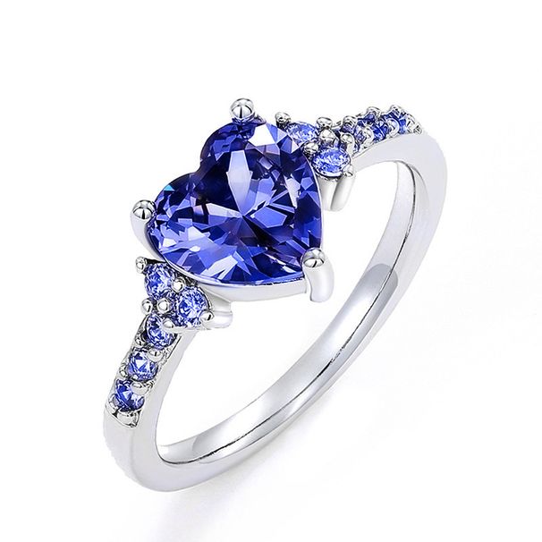 Cao Shi's New Love For Women's Fashionable Wedding, Noble And Elegant Heart-shaped Ring, Bride's Proposal Ring_ipsvogv.com