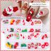 3 Boxes 36 Grids New Cute Mini Cartoon Christmas Deer Collection Nail Parts Accessories Kawaii DIY Nail Art Decoration_ipsvogv.com