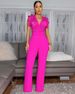 Women's Personalized Line Lace Stitching Sleeveless Sports Fitness Jumpsuit_ipsvogv.com