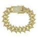 Hot selling new product men's inlaid short thorn Cuban bracelet, domineering and exaggerated full diamond bracelet_ipsvogv.com