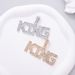 Alloy Hip Hop Small Full Diamond King Pendant Fashion Trendy Men's KING Letter Necklace_ipsvogv.com