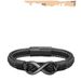 Black Magnetic 8-Shape To My Man Leather Stainless Steel Men's Bracelet_ipsvogv.com