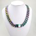 15mm 316L Stainless Steel Man's Rainbow Iridescent Hip Hop Necklace_ipsvogv.com