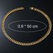 Instagram style minimalist titanium steel necklace street hip-hop trendsetter side Cuban chain jewelry_ipsvogv.com