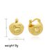 Women’s Jewelry Set Fashion Hot Selling Personality Trend N Ins Style Spherical Smooth Concave And Convex Earrings Copper Plated Gold Earrings_ipsvogv.com