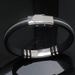 Trendy Men's Stainless Silicone Bracelet Titanium Steel Jewelry Couple Pair Wristbands_ipsvogv.com