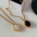 Elegant And Simple Oval Necklace Pendant, Sweater Chain, Women's Titanium Steel Non Fading Jewelry, Versatile_ipsvogv.com