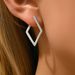 Hot Selling Korean Korean Earrings For Women Simple Geometric Quadrilateral Design Earrings Niche Temperament Earrings_ipsvogv.com