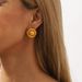 E12645 fashionable niche with INS style, simple and personalized chic design, metal earrings_ipsvogv.com
