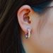 Color zirconium versatile earrings S925 sterling silver diamond rainbow earrings light luxury fashion personality_ipsvogv.com